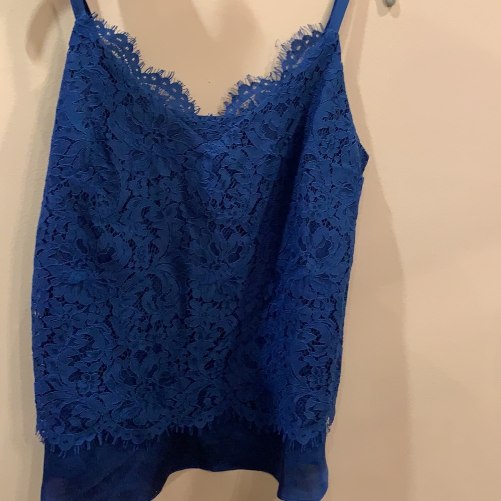WHBM Lace Cami Royal Blue Size 4